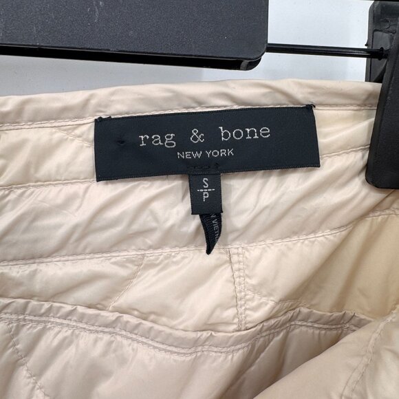 Rag & Bone Rudy Quilted Nylon Jogger Pants Womens Small Tan‎ Nylon Pockets - Picture 10 of 12